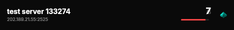 test server 133274 live status badge