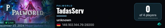 TadasServ live status badge