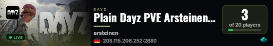 Plain Dayz PVE Arsteinen |AI|Skill System|DNA Keycards|Drugs|Ca live status badge