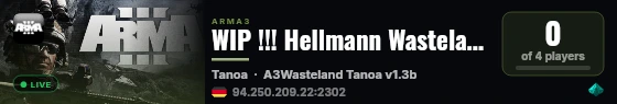 WIP !!! Hellmann Wasteland (PVE-AI-Feierabend-Remix) live status badge