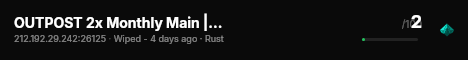OUTPOST 2x Monthly Main | No BP Wipe #2 live status badge