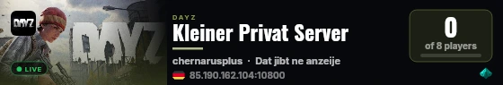 Kleiner Privat Server live status badge