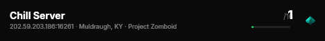 Chill Server live status badge