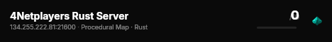 4Netplayers Rust Server live status badge