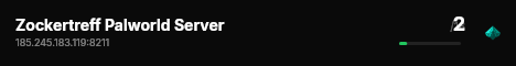 Zockertreff Palworld Server live status badge