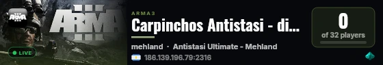 Carpinchos Antistasi - discord.gg/c6yMvSuh2Z live status badge