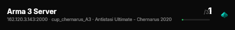 Arma 3 Server live status badge