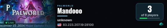 Mandooo live status badge