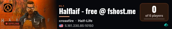 Halflaif - free @ fshost.me live status badge