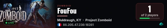 FouFou live status badge
