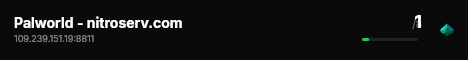 Palworld - nitroserv.com live status badge