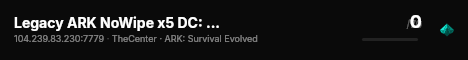 Legacy ARK NoWipe x5 DC: 6Jfjpu3DBf CEN - (v361.7) live status badge
