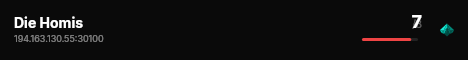 Die Homis live status badge
