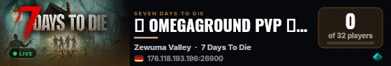 ☣ OMEGAGROUND PVP ☣ WIPED 27.08 live status badge