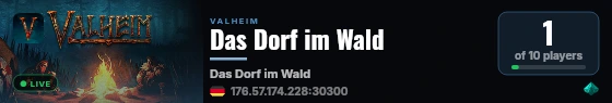 Das Dorf im Wald live status badge