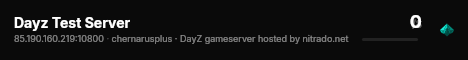 Dayz Test Server live status badge