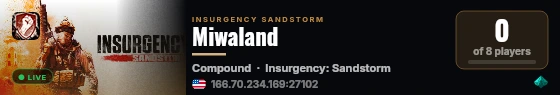 Miwaland live status badge
