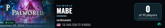 MABE live status badge