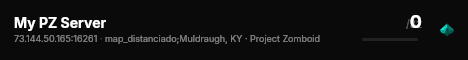 My PZ Server live status badge