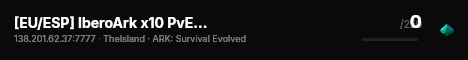 IberoArk x10 PvE/NoWipe [Epic&Steam/Cluster] IS - (v361.7) live status badge