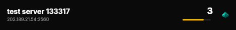 test server 133317 live status badge