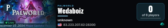 Wedaboiz live status badge