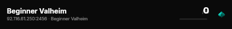 Beginner Valheim live status badge