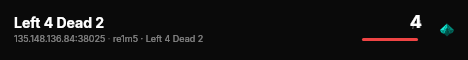Left 4 Dead 2 live status badge