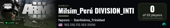 Milsim_Perú DIVISION_INTI live status badge