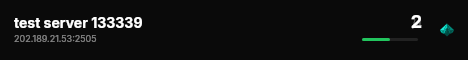 test server 133339 live status badge