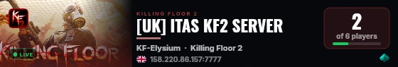 [UK] ITAS KF2 SERVER live status badge