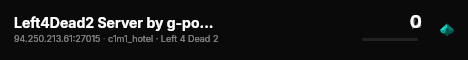 Left4Dead2 Server by g-portal.com live status badge