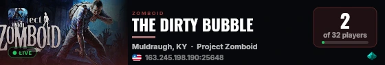 THE DIRTY BUBBLE live status badge