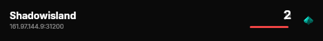 Shadowisland live status badge