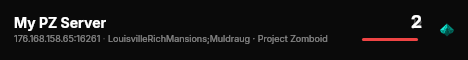 My PZ Server live status badge