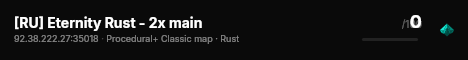 [RU] Eternity Rust - 2x main live status badge