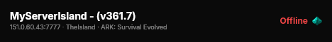 MyServerIsland - (v361.7) live status badge