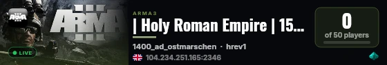 | Holy Roman Empire | 15th/18th Century Millsim RP live status badge