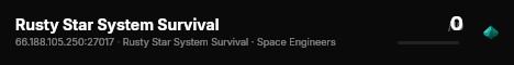 Rusty Star System Survival live status badge