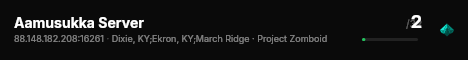 Aamusukka Server live status badge