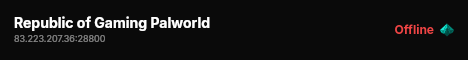 Republic of Gaming Palworld live status badge