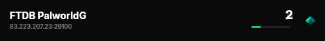 FTDB PalworldG live status badge