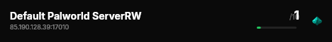 Default Palworld ServerRW live status badge