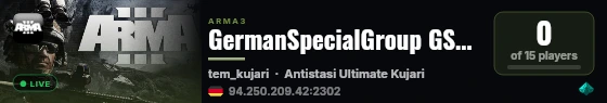GermanSpecialGroup GSG | #2 | AntiStasi Ultimate | Mod-Maps CUP live status badge