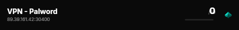 VPN - Palword live status badge