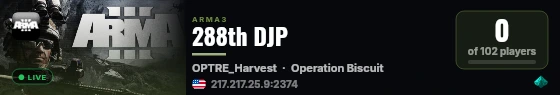 288th DJP live status badge