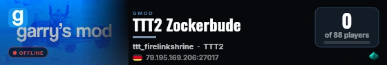 TTT2 Zockerbude live status badge