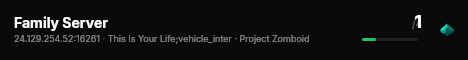 Family Server live status badge