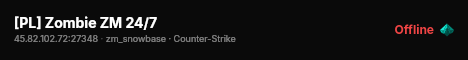 [PL] Zombie ZM 24/7 live status badge