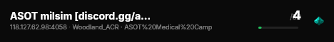 ASOT milsim [discord.gg/asot] - Medical Camp live status badge